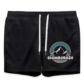 Mount Chimborazo - Swim Trunks - black - Front - AI Model Male 185 light (185cm)