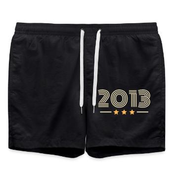 Legendary Since 2013 Birthday Gift 2013 - Swim Trunks - black - Front - AI Model Male 185 light (185cm)
