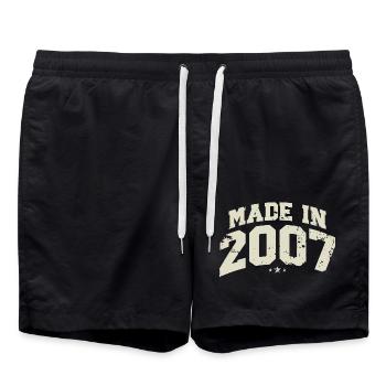 2007 Vintage Born Legends Birthday Gift - Swim Trunks - black - Front - AI Model Male 185 light (185cm)