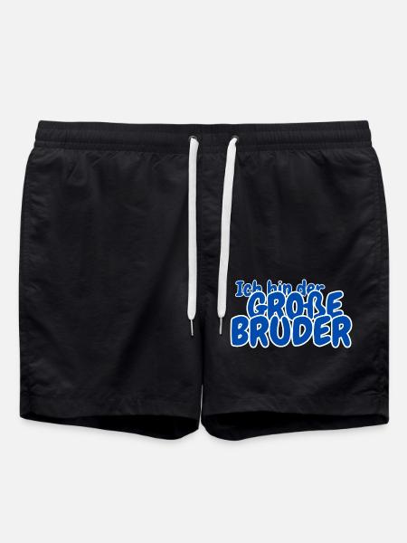 Ich bin der grosse Bruder - Badeshorts - Schwarz