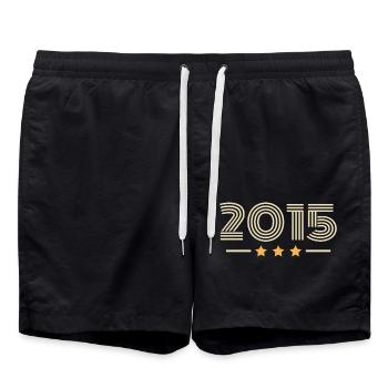 Legendary Since 2015 Birthday Gift 2015 - Swim Trunks - black - Front - AI Model Male 185 light (185cm)