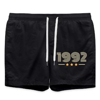 Légendaire Depuis 1992 Cadeau D anniversaire 1992 - Short de bain - noir - Devant - AI Model Male 185 light (185cm)