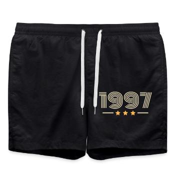 Legendary Since 1997 Birthday Gift 1997 - Swim Trunks - black - Front - AI Model Male 185 light (185cm)