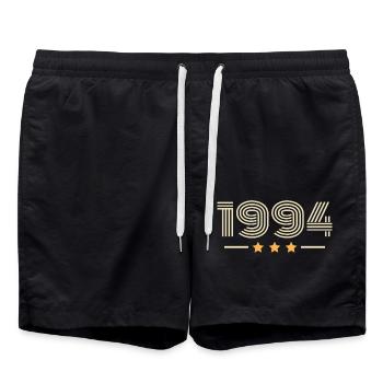 Legendary Since 1994 Birthday Gift 1994 - Swim Trunks - black - Front - AI Model Male 185 light (185cm)