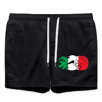 Drapeau du sport automobile italien - Short de bain - noir - Devant - AI Model Male 185 light (185cm)