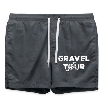 Vélo de randonnée Gravel - Short de bain - charbon - Devant - AI Model Male 185 light (185cm)