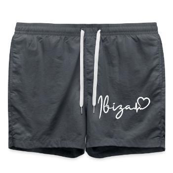 Ibiza heartbeat - Swim Trunks - anthracite - Front - AI Model Male 185 light (185cm)