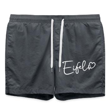Eifel Herzschlag - Badeshorts - Anthrazit - Vorne - AI Model Male 185 light (185cm)