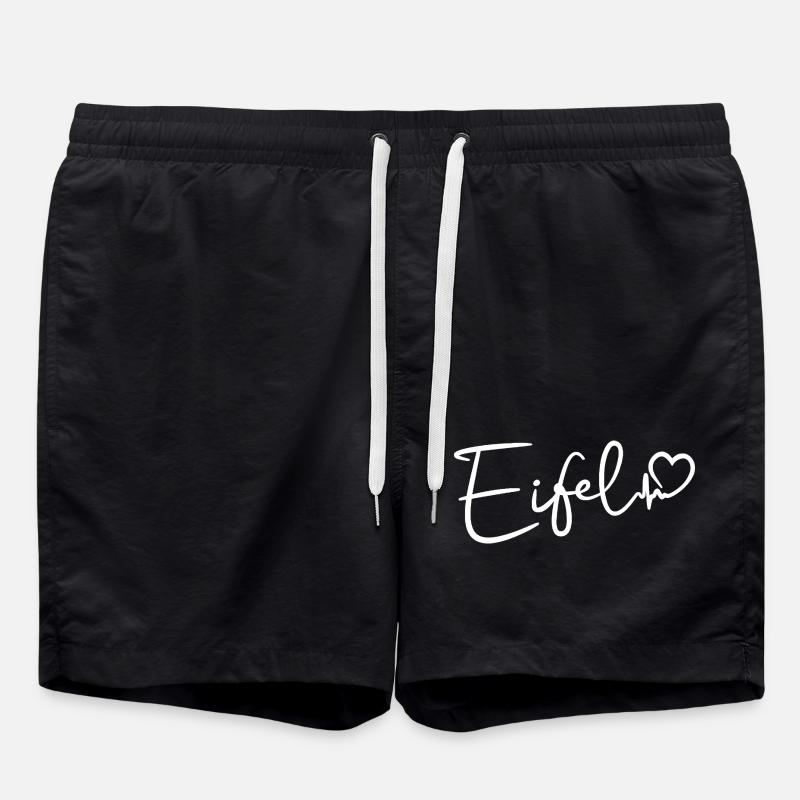 Eifel heartbeat - Swim Trunks - black