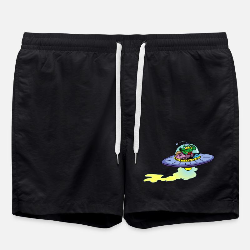 Vaisseau extraterrestre alien - Short de bain - noir