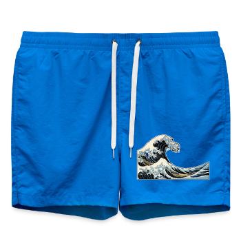 The Wave | The Wave | Katsushika Hokusai - Swim Trunks - cobalt blue - Front