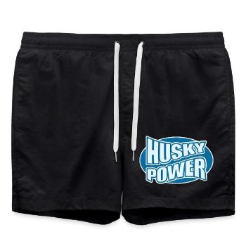 Conception de fautes de frappe de Husky Power - Short de bain - noir - Devant - AI Model Male 185 light (185cm)
