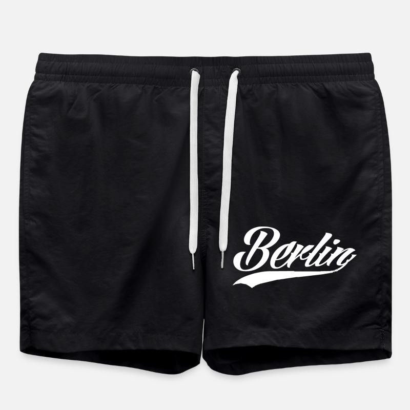 berlin berlingirl berlinermauer allemagne capitale - Short de bain - noir