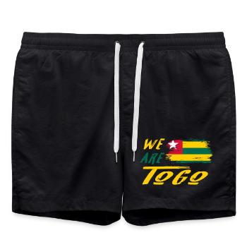 Nous sommes le Togo - Short de bain - noir - Devant - AI Model Male 185 light (185cm)