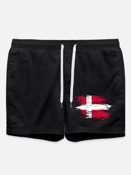 Drapeau du Danemark utilisé - Short de bain - noir