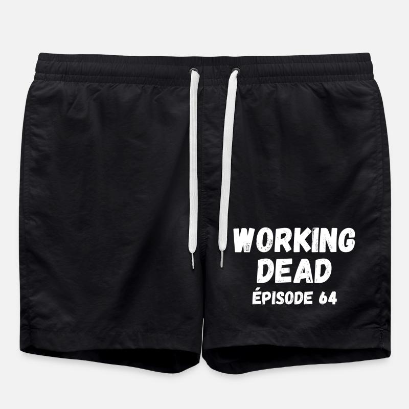 pension reform, demonstration - Swim Trunks - black