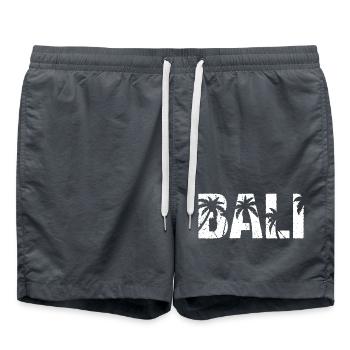 Bali Palmen Indonesien Insel Bali - Badeshorts - Anthrazit - Vorne - AI Model Male 185 light (185cm)