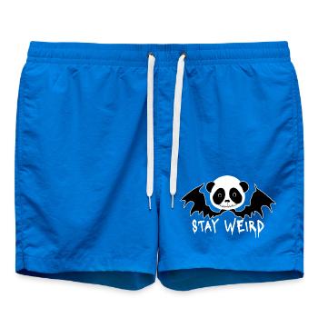 Stay weird Goth Panda - Swim Trunks - cobalt blue - Front