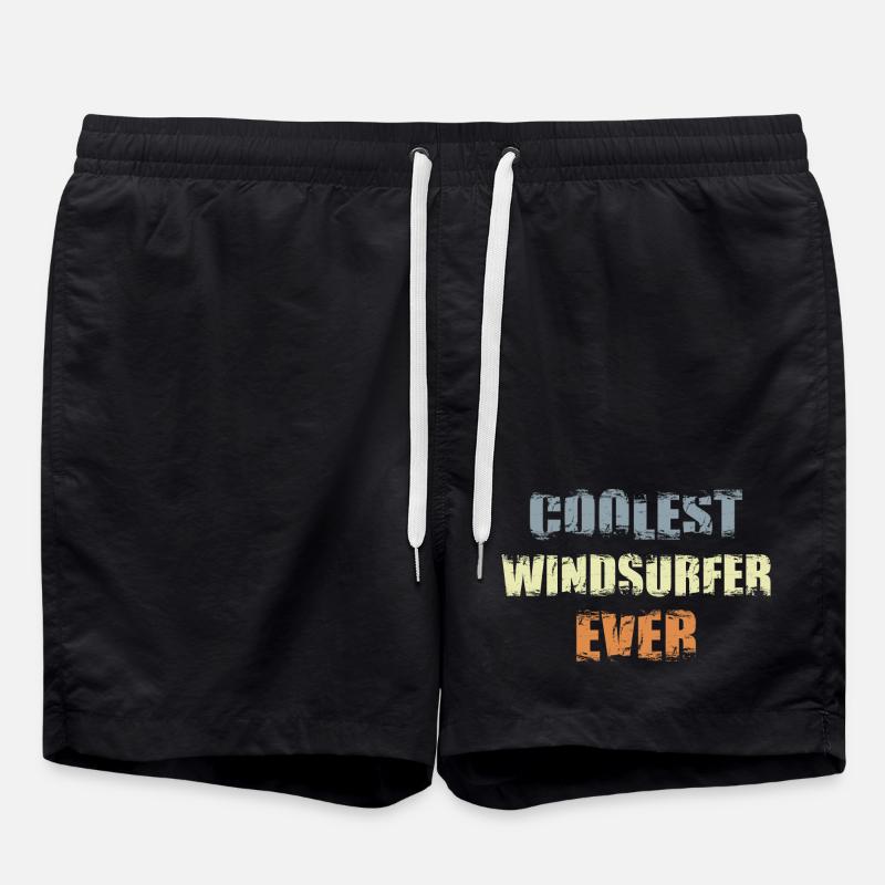 Cooler Windsurfer - Badeshorts - Schwarz