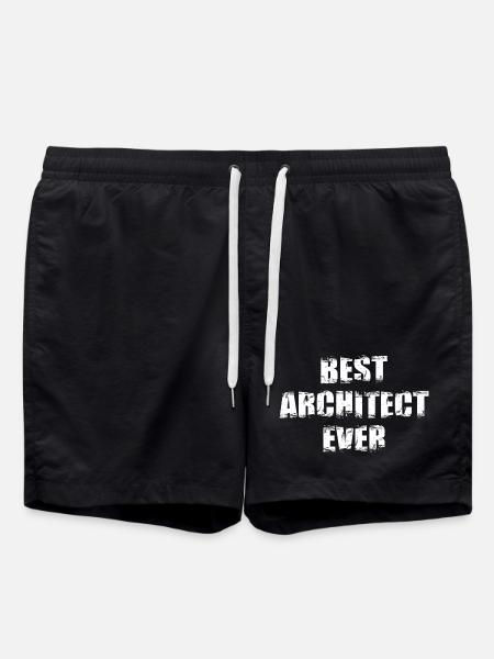 The best architect of all time - Swim Trunks - black