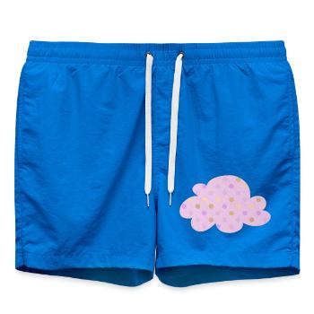 Cloud Dots Dots Chambre d’enfant Météo Rose Fille - Short de bain - cobalt blue - Devant