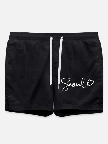 Seoul heartbeat - Swim Trunks - black