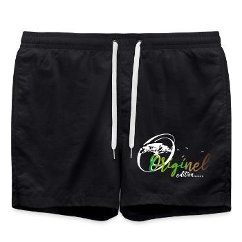 ORIGINEL EDITION - Short de bain - noir - Devant - AI Model Male 185 light (185cm)