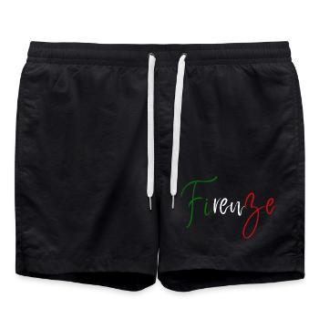 J’adore Florence, design minimaliste élégant - Short de bain - noir - Devant - AI Model Male 185 light (185cm)