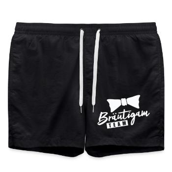 Groom Team - Swim Trunks - black - Front - AI Model Male 185 light (185cm)