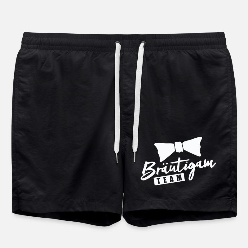 Bräutigam Team - Badeshorts - Schwarz