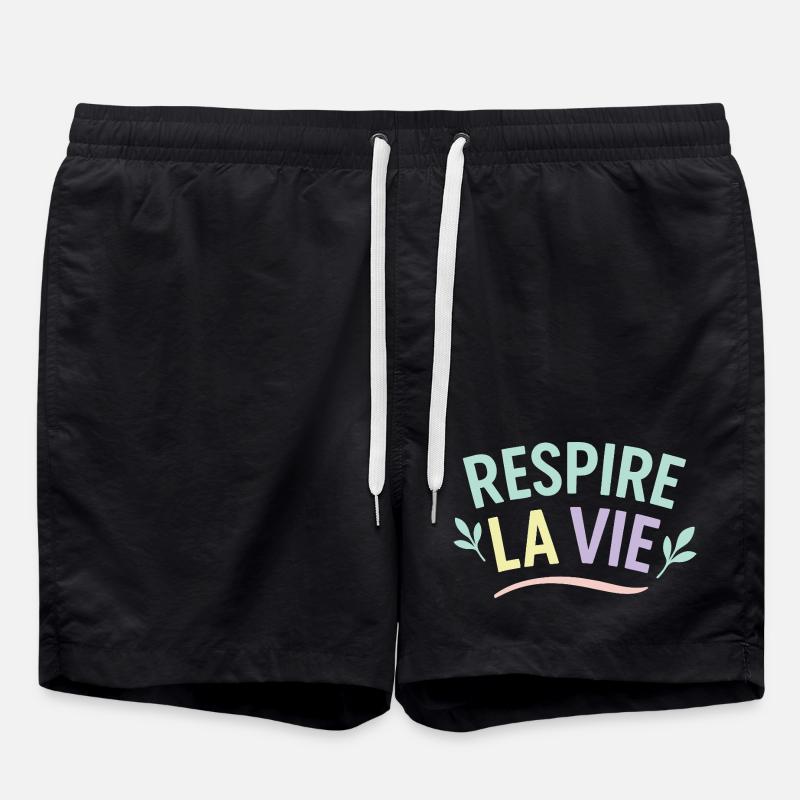 Atmen Sie Leben ein - Badeshorts - Schwarz