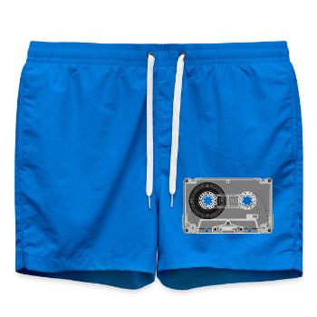 Kassette Retro Print - Badeshorts - Cobalt blue - Vorne