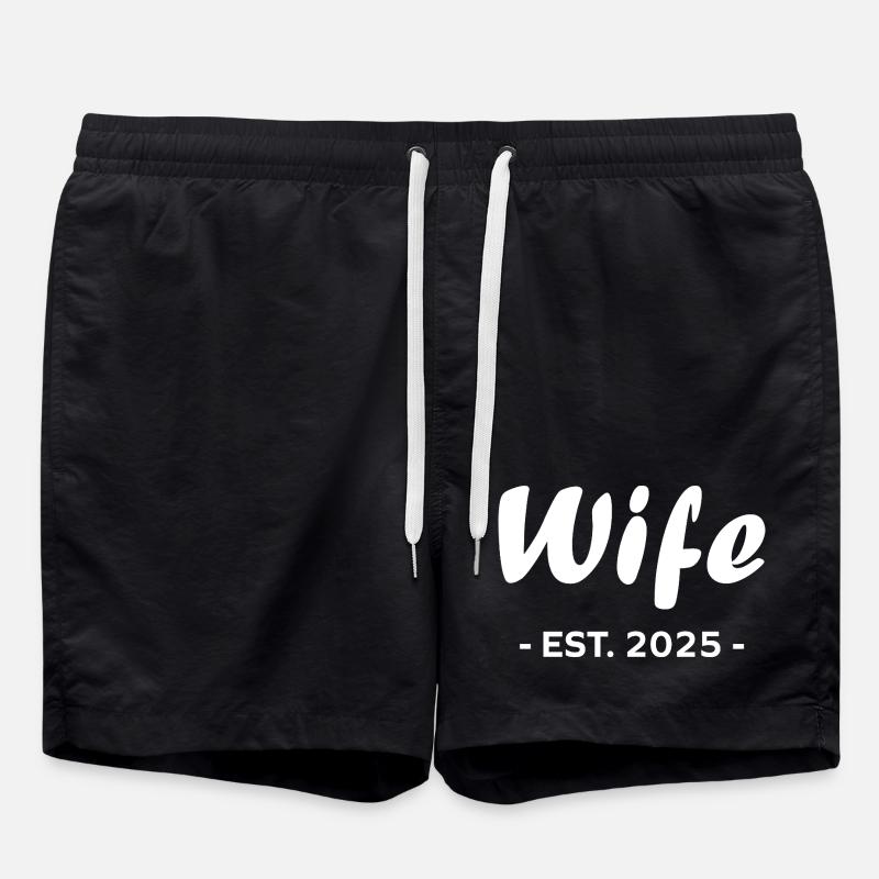 Wife Is 2025 - Swim Trunks - black