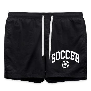 Soccer - Swim Trunks - black - Front - AI Model Male 185 light (185cm)