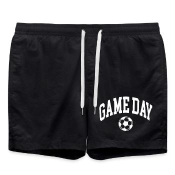 Game Day Football Fan - Swim Trunks - black - Front - AI Model Male 185 light (185cm)