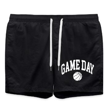 Game Day Basketball Fan - Swim Trunks - black - Front - AI Model Male 185 light (185cm)
