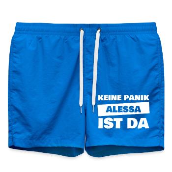First name Alessa - Swim Trunks - cobalt blue - Front