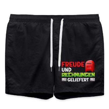 Facteur JOIE ET FACTURES LIVRÉES - Short de bain - noir - Devant - AI Model Male 185 light (185cm)