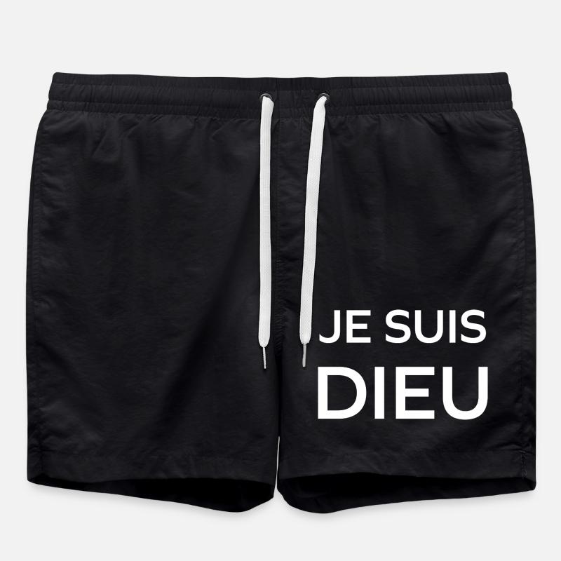 Je suis dieu - Short de bain - noir