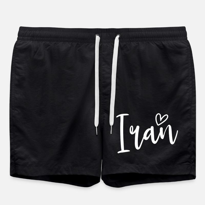 Iran Heart Women's Love Iran - Swim Trunks - black