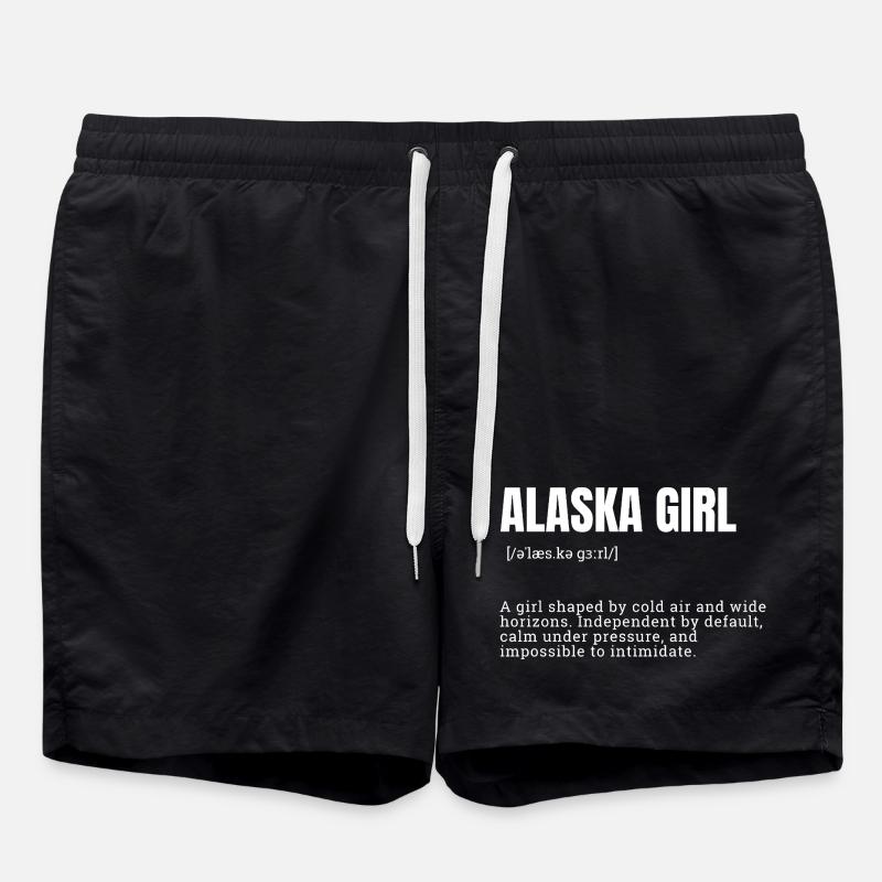 Typographie d’AlaskaGirl Bold - Short de bain - noir