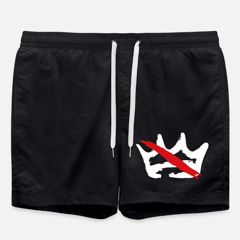 No King - Swim Trunks - black