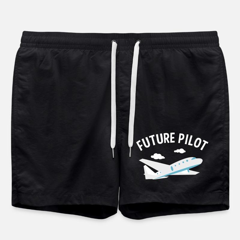 Zukünftiger Pilot Tee - Badeshorts - Schwarz