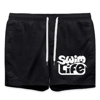 swim life - Badeshorts - Schwarz - Vorne - AI Model Male 185 light (185cm)