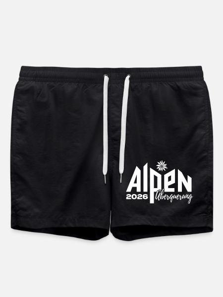 Alpen Überquerung 2026 - Wandern - Badeshorts - Schwarz