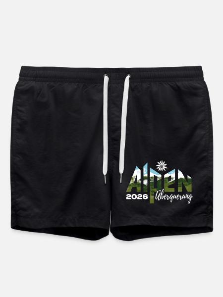 Alpen Überquerung 2026 - Wandern - Badeshorts - Schwarz
