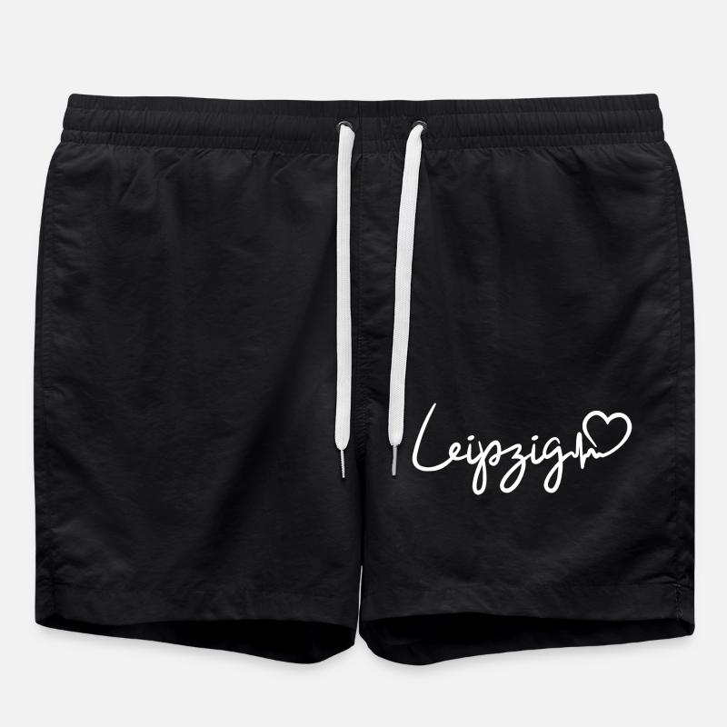 Leipzig Herzschlag - Badeshorts - Schwarz