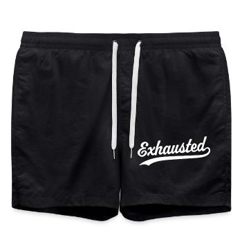 Épuisé - Short de bain - noir - Devant - AI Model Male 185 light (185cm)