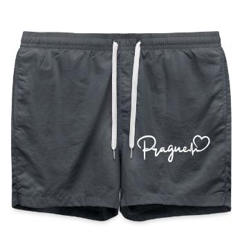 Prague battement de cœur République tchèque Prague - Short de bain - charbon - Devant - AI Model Male 185 light (185cm)