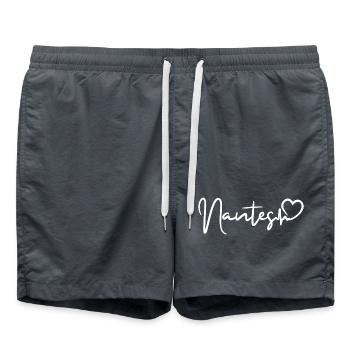 Battement de cœur nantais - Short de bain - charbon - Devant - AI Model Male 185 light (185cm)
